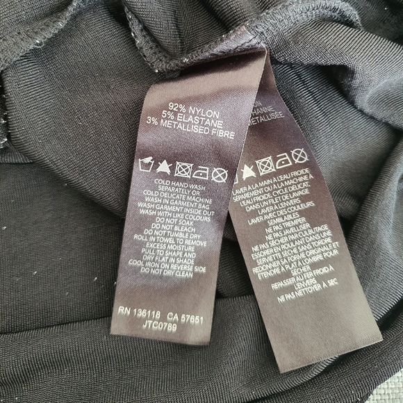 Forever New Cold Shoulder Glittery Top Sz 8 - Picture 6 of 8